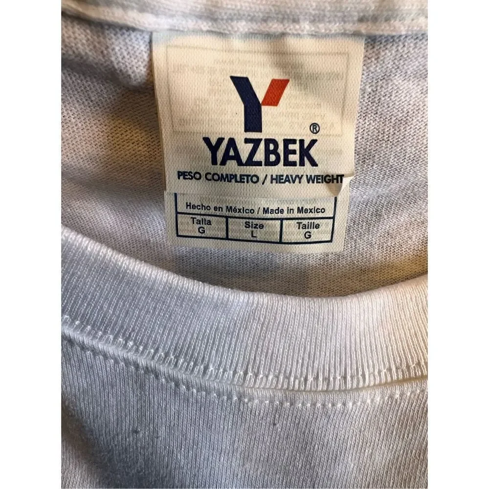 Yazbek Kids Wish Network Be A Hero T-shirt Size large vintage white